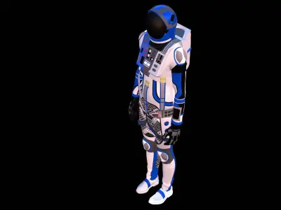 Astronaut Spacesuit Israel 3D model