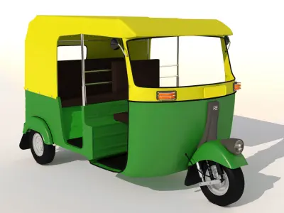 The Auto Rickshaw 3D model