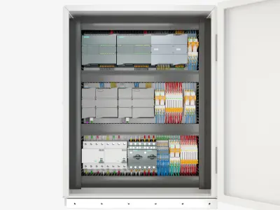 Electric Control Panel 3D model by omg3d