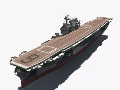 USS Enterprise Low-poly 3D model