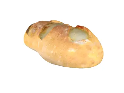 Bread 3  Low-poly 3D model
