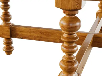 Uttermost Samuelle Reclaimed Wood Coffee Table 3D model