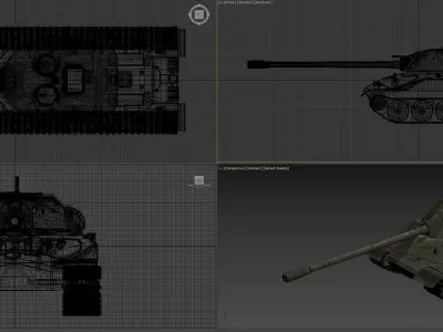 IS-7 Russian Tank 3D model