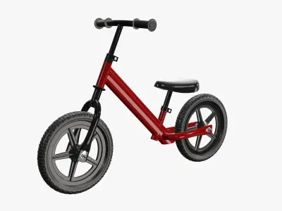 Children balance bike classic 3D model