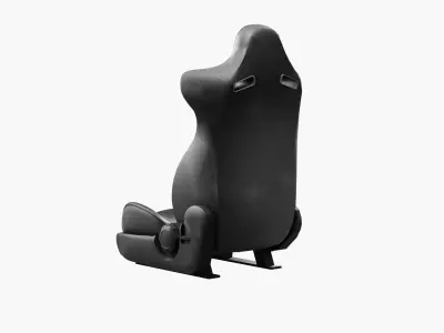 Car Seat - Low Poly Low-poly 3D model