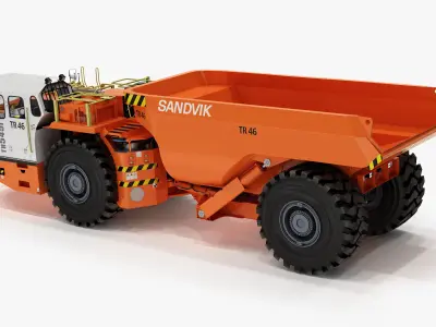 Underground Articulated Mining Dumptruck TH545i 3D model