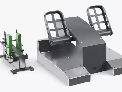 Boeing Aircraft Rudder Pedal Assembly 3D model