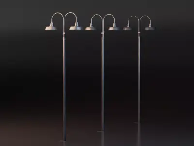 Street Lamp Free low-poly 3D model