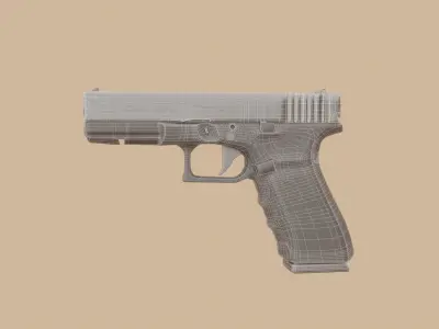 glock 20 Low-poly 3D model