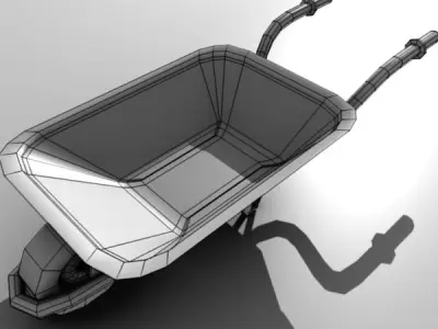 Wheelbarrow Free 3D model buy