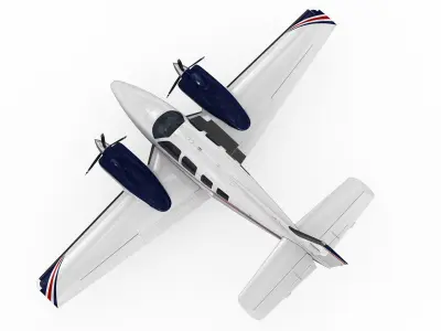 Beechcraft Baron G58 3D model purchase
