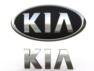 kia logo 3D model
