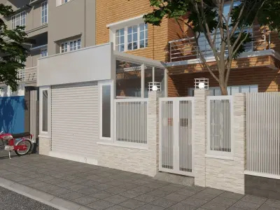  Renova - Villa Facade C Free 3D model