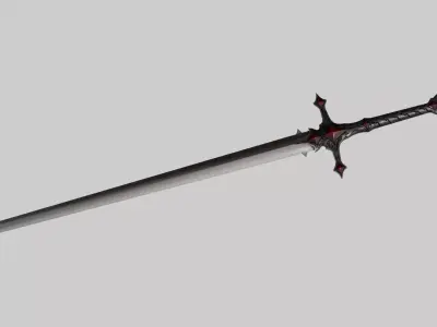 Essessas Unholy Sword Low-poly 3D model