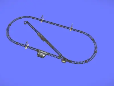 80s FERRORAMA XP200 - RAIL TRACKS ONLY - 3D SCAN 3D print model