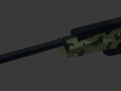 AWM SNIPER  Free low-poly 3D model