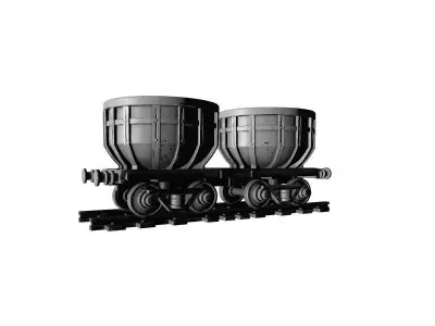 Train Boggy Table Decor 3D 3D print model