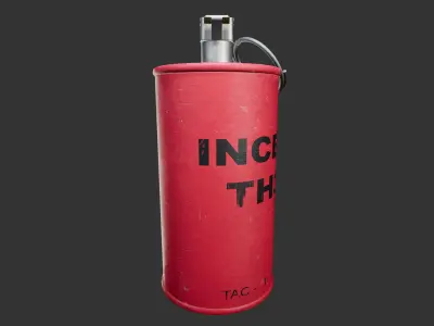 AN-M14 Incendiary Grenade Low-poly 3D model