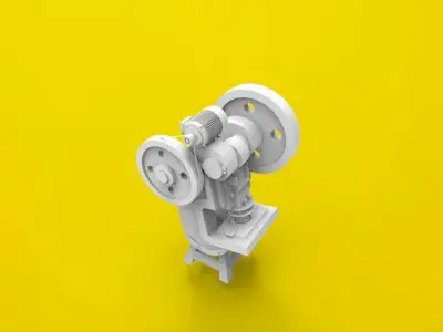 Machine press 3D print model