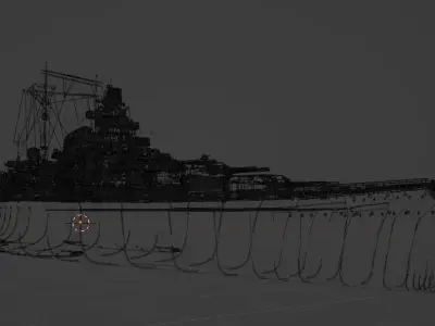 Battleship Tirpitz 3D model