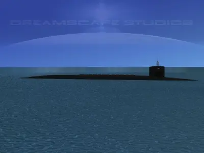 Ohio Class USS Maine SSBN-741 3D model