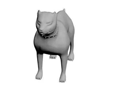 Dog concept Low-poly 3D model