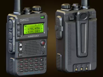 Walkie Talkie Low-poly 3D model buy
