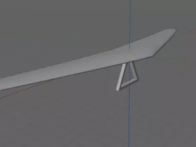 hang glider Low-poly 3D model