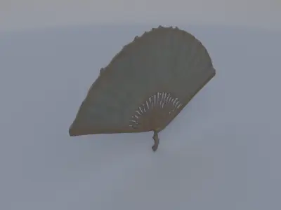 Pearl-Handled Fan 3D model