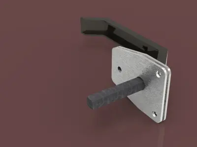 Handle plastic latch Free 3D model