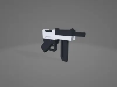 pack military gun Low-poly 3D model