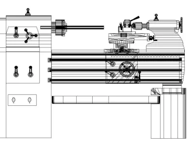 Lathe Low-poly 3D model buy