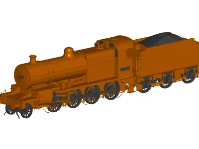 freight train 3D model