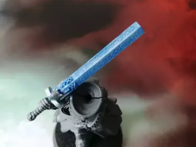 Justice executioner space wolf viking style sword 3D print model