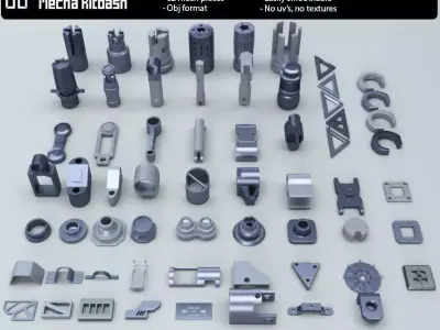 The Ulf Mecha Kitbash 3D model