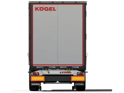 Kogel S24-1 Semi-trailer curtain 2021 3D model
