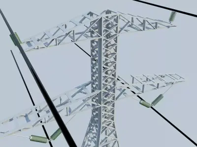 Electrical Tower MAX 2011 3D model