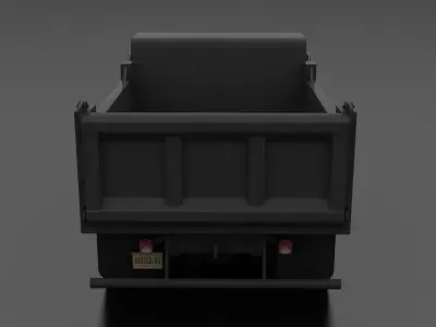F-Series F-800 Dump Truck 1980 Low-poly 3D model