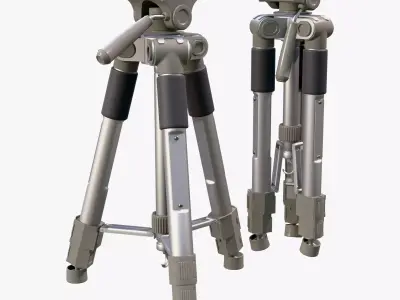 Professional Telescopic Tripod M1 3D model