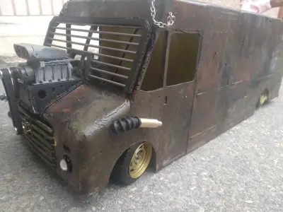 Rc truck mad max rat type drift 3D print model