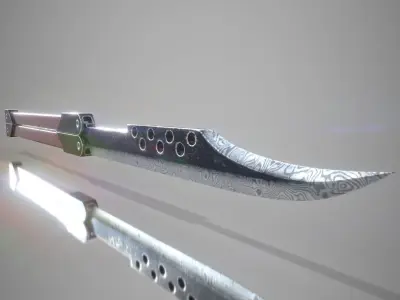 Damacus blade from Gunnm- Alita battle angel  3D model
