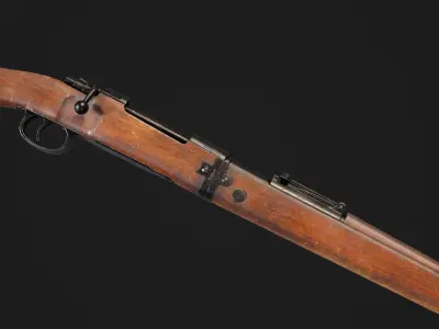 Mauser Karabiner 98k Low-poly 3D model