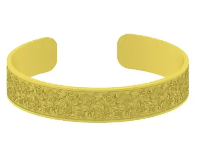 Floral Bengle Design File 3D print model