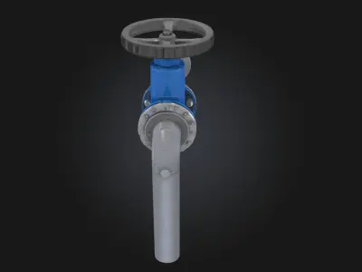 Valve Mechanism Functional Control Component 3D model