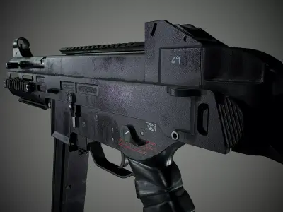 UMP 45 - Game Ready Low-poly 3D model