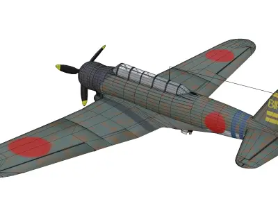 Nakajima B5N Kate Low-poly 3D model purchase