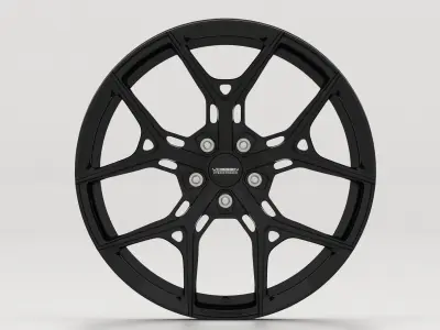 Vossen HF-5 Rims Low-poly 3D model