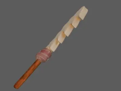 weapon wooden sword Low-poly 3D model