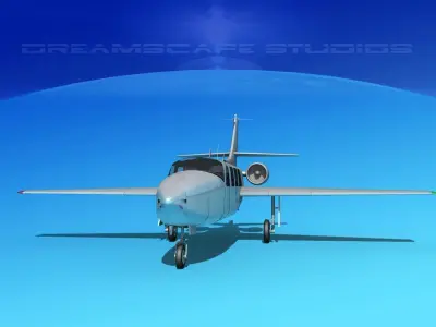 Piper Aerostar FJ-100 Bare Metal 3D model