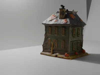 Halloween House 2 Low-poly 3D model